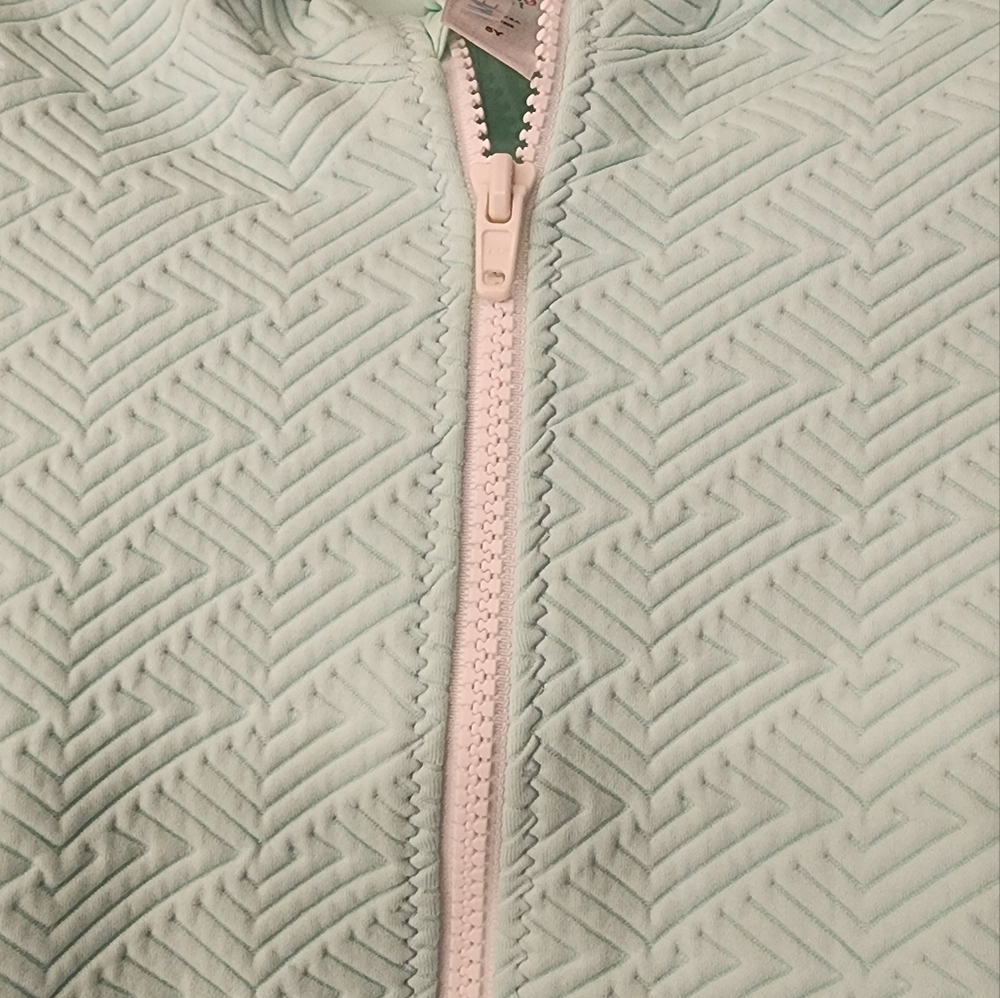 WET Swimwear Girl's Front Zip Dover One-Piece In Mint Size 5Y - Picture 5 of 10